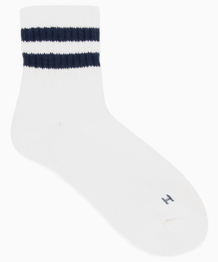 Sinker 2-Line Quarter Socks (Fits 25.0-27.0cm)