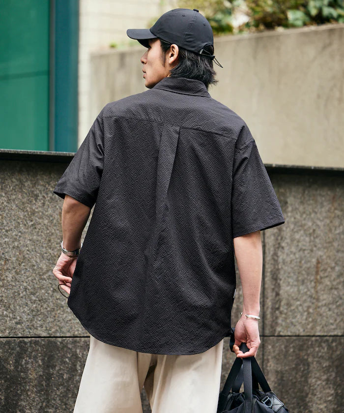 AiRide/AiRide Relax Fit Short Sleeve Seersucker Shirt/Pocketable/Quick Dry/UV Cut [Limited Edition]
