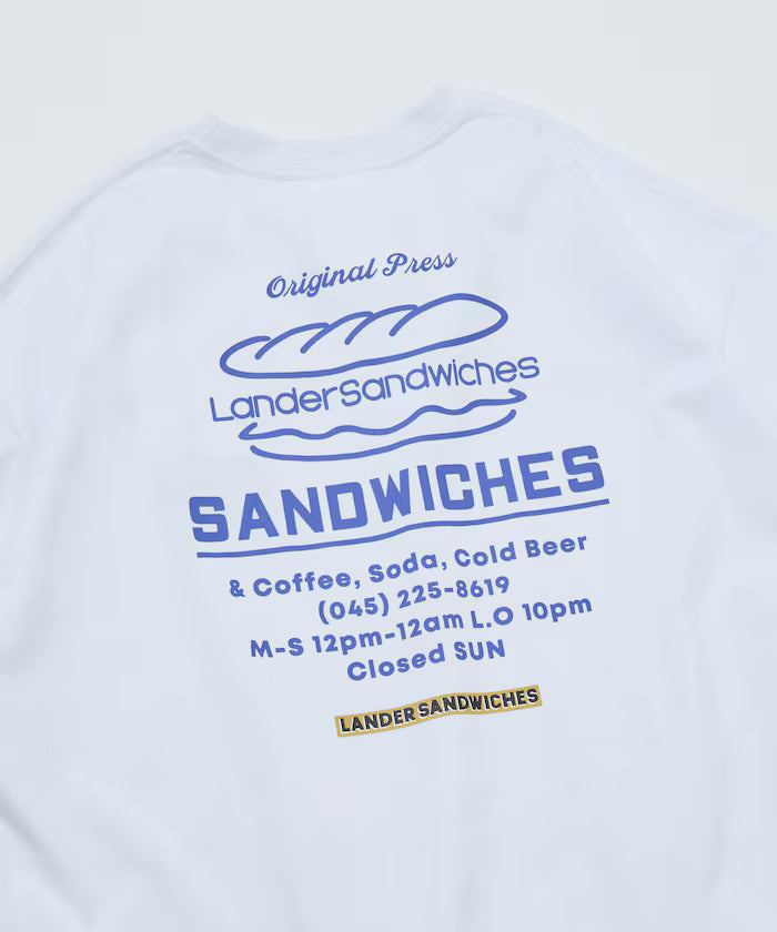 LANDER SANDWICHES×FREAK'S STORE/Lander Limited Edition Big Silhouette Back Print Crew Neck T-Shirt 【Limited Release】