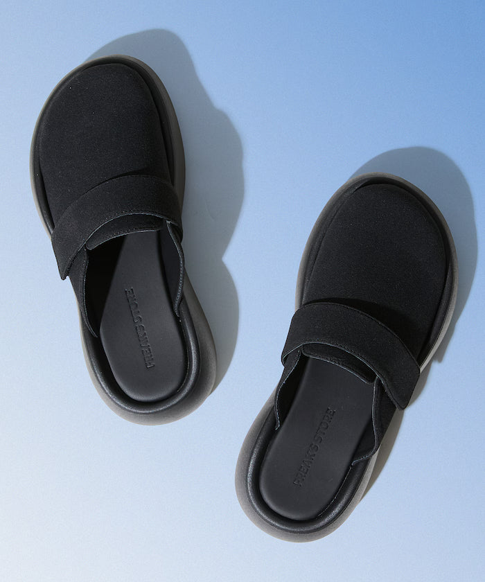 Limited Release Volume Sole Mule Sandals Platform Sole - Black