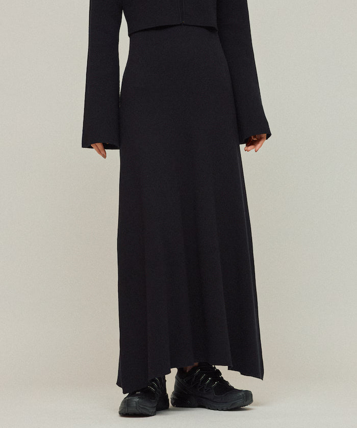 Functional Fabric Silk Blend Knit Ensemble Dress / Anti-Pill / Machine Washable