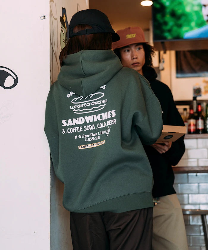 LANDER SANDWICHES×FREAK'S STORE/LANDER Limited Big Silhouette Back Print Sweat Hoodie 【Limited Release】