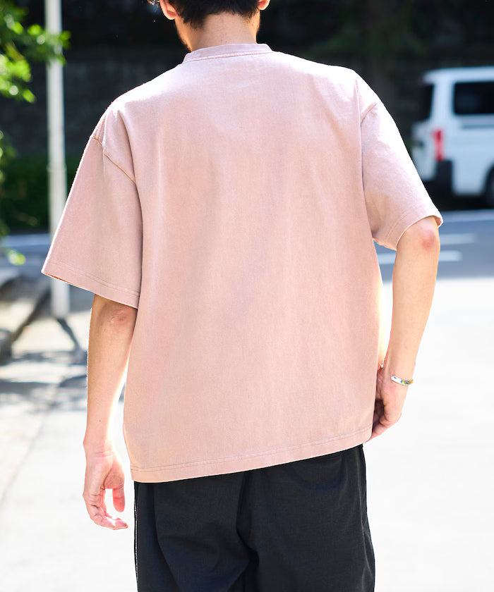 HEAVY WEIGHT/Pigment Dyed Short Sleeve Crew Neck Pocket T-Shirt/10.5 oz