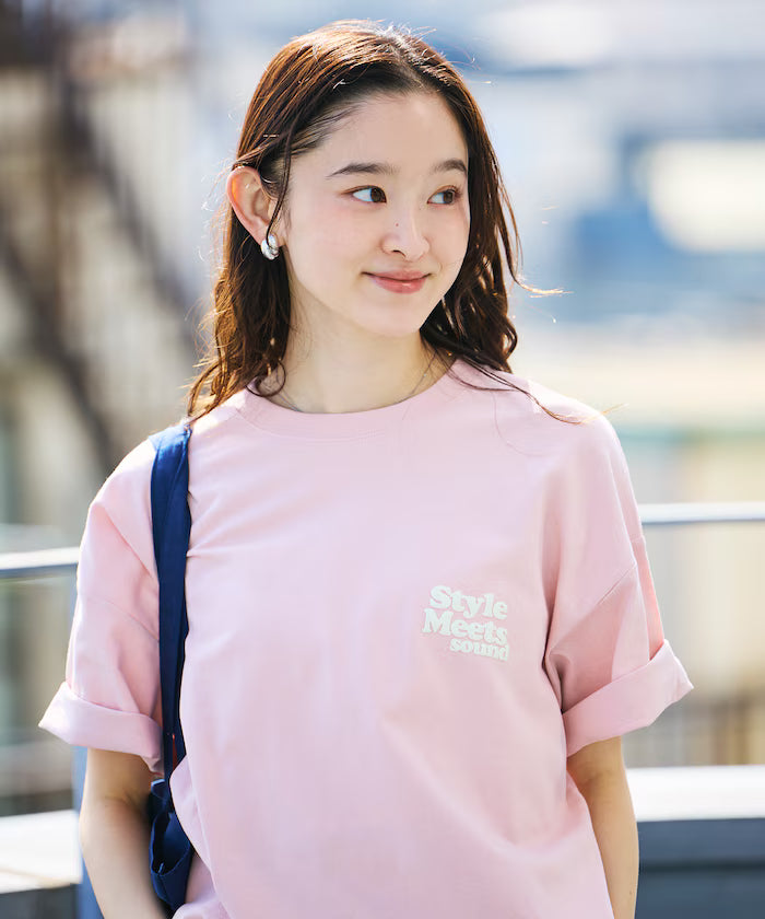 Big Silhouette Back Print Crew Neck T-Shirt / Style Meets 【Limited Edition】
