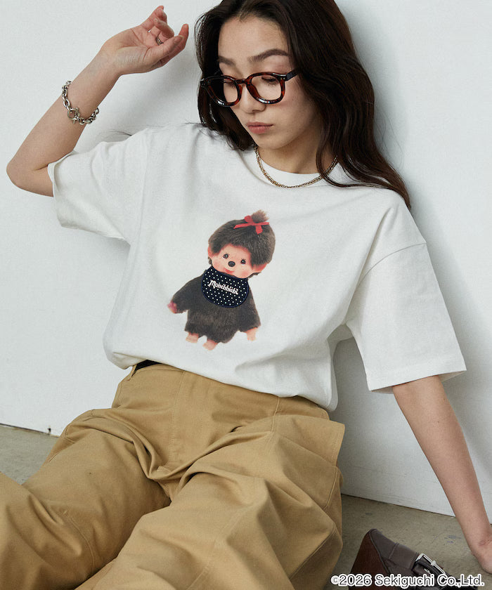 Monchhichi Mixed Material Docking T-Shirt Limited Edition