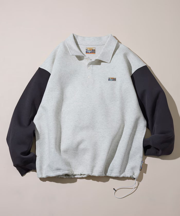 Big Silhouette Spindle Cardboard One Point Logo Polo Color Sweat - Other/Pattern 1