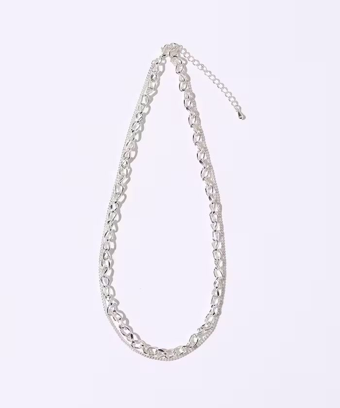 Double Chain Combination Necklace