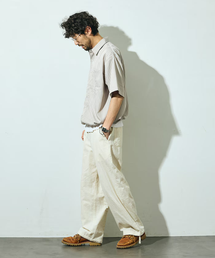 Spindle Stripe Short Sleeve Shirt / Compatible with Setup