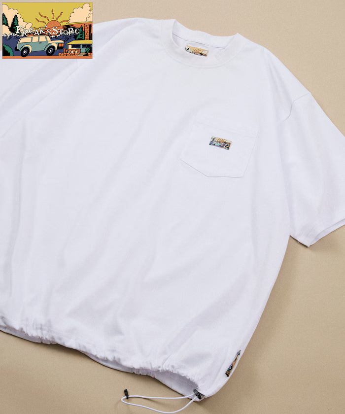 FREAK'S STORE for BEACH & FES Relax Fit One Point Logo Spindle Pocket T-shirt