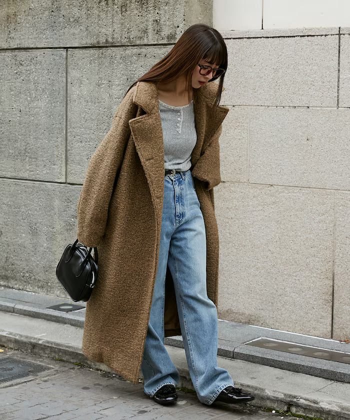 Multicolor Shaggy Long Coat Limited Edition