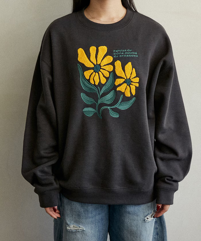 Daisy Embroidered Crew Sweat Limited Edition