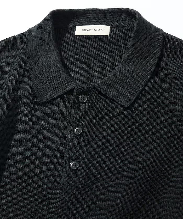 Relaxed Fit Cable Knit Polo Color Knit [Limited Release]
