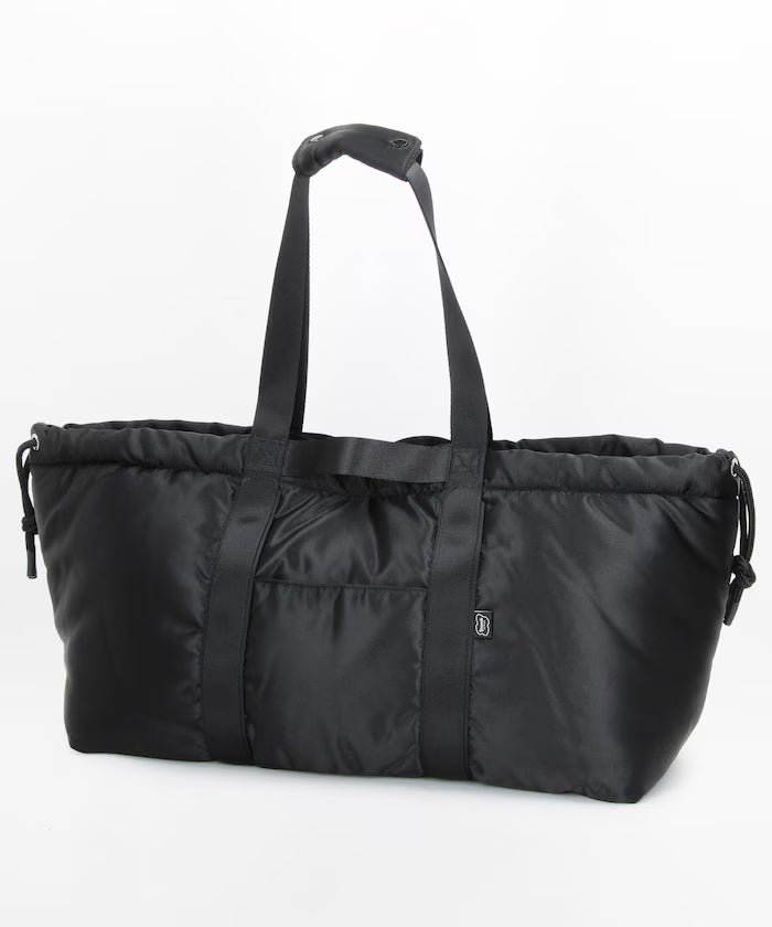 PADDING NYLON DRAWSTRING TOTE M - Black