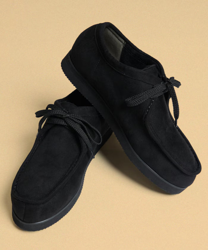 Leatherette SW Low-cut Moccasin [23=28cm] / Mock Shoes 【Limited Edition】 - Black