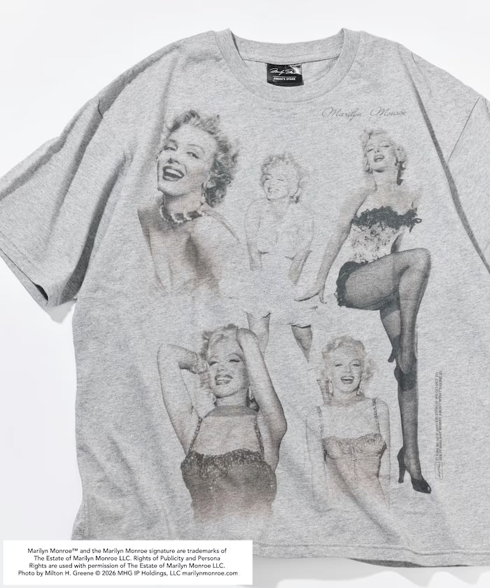 Marilyn Monroe Collective Art T-Shirt - Gray