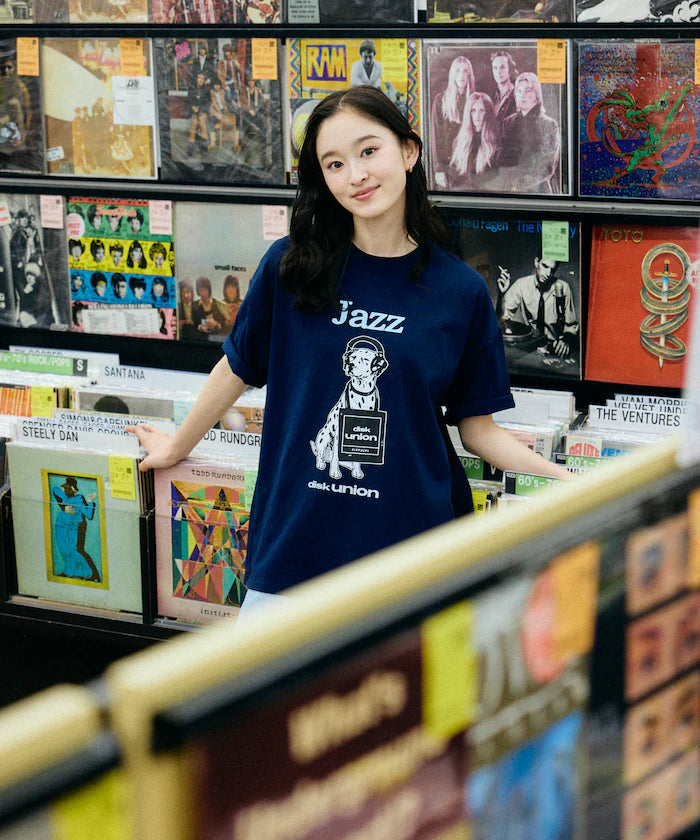 Limited Release diskunion×FREAK'S STORE Exclusive Dalmatian Big Silhouette Print Crew Neck T-Shirt