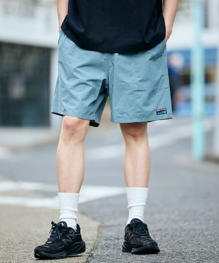 Cotton Nylon Packable Easy Shorts [Limited Edition] - Sax Blue