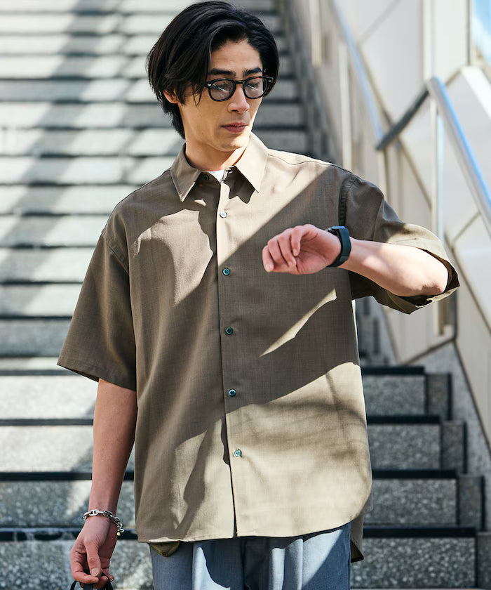 AiRide/AiRide Relax Fit Short Sleeve Regular Collar Shirt/Pocketable/Quick Drying/UV Cut [Limited Edition]