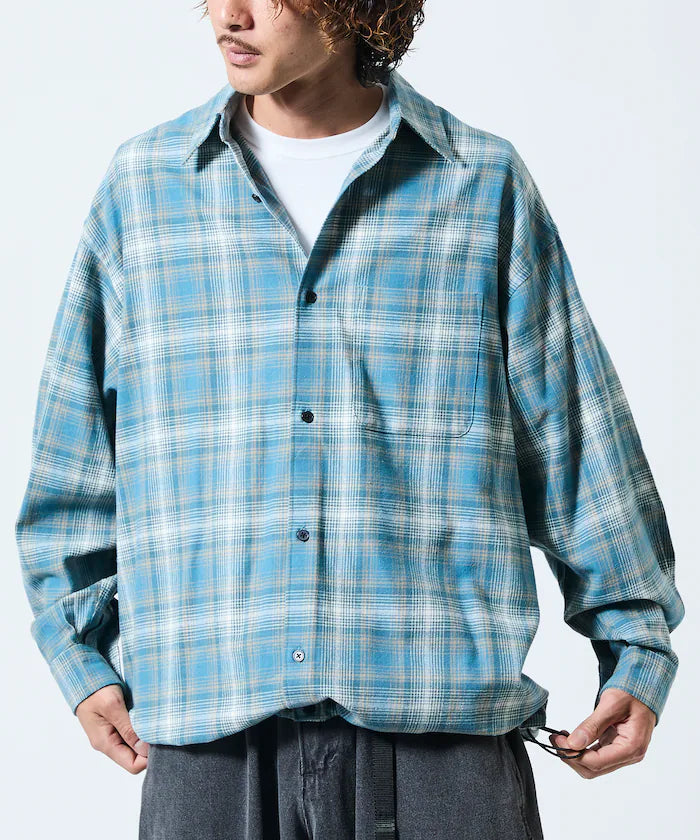 Wide Silhouette Ombre Check Spindle Shirt [Limited Edition]