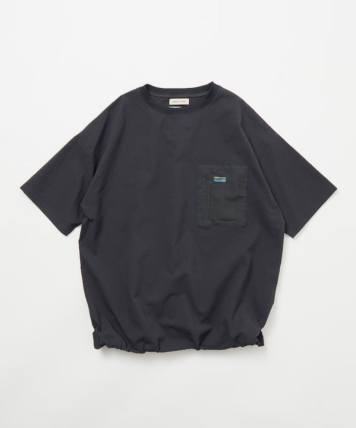 Limited release AiRide Air Ride Relax Fit Mult-material Pocket Seersucker Pullover Top Quick-drying UV Protection