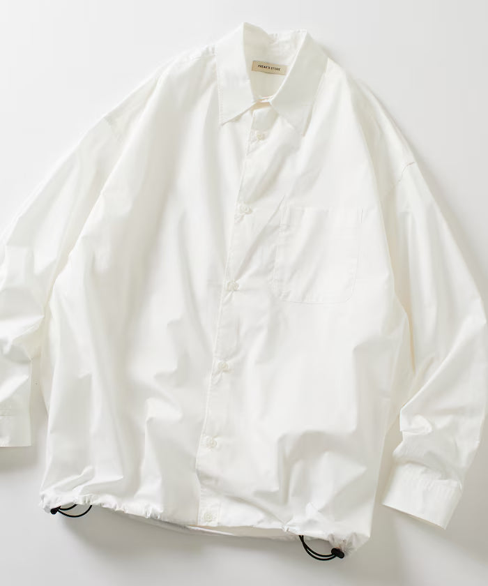 Wide Silhouette Spindle Regular Color Shirt / Hem Code 【Limited Edition】