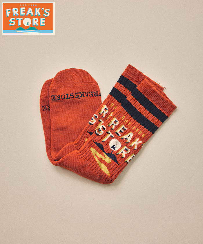 FREAK'S STORE for BEACH & FES Jacquard Tube Socks - Orange