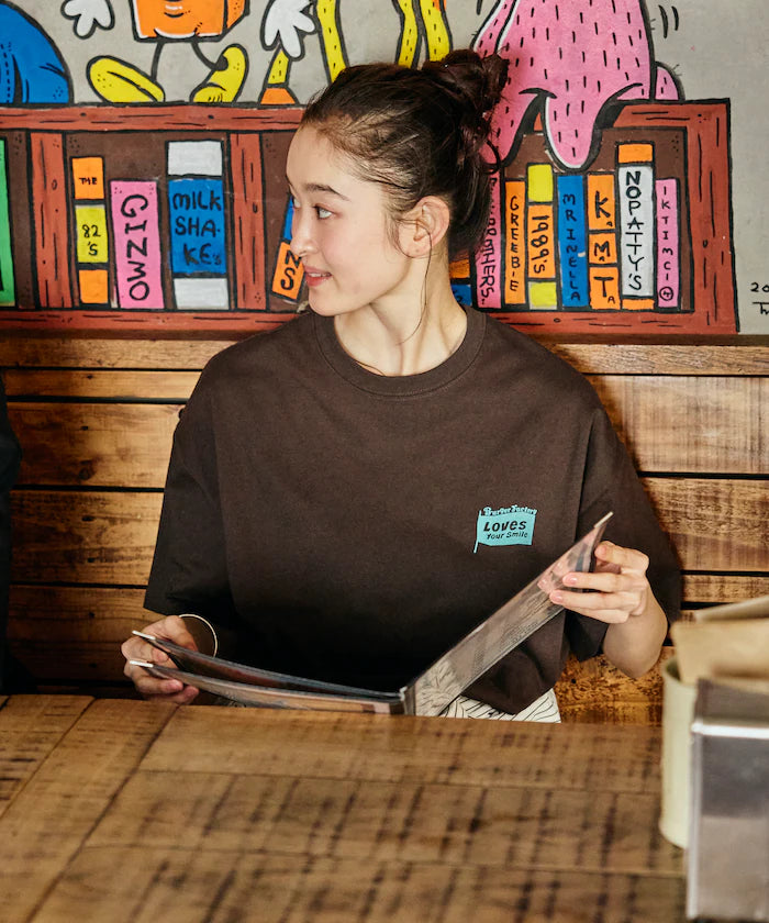 Burger Factory × FREAK'S STORE/ Burger Factory Limited Big Silhouette Back Print Crew Neck T-shirt 【Limited Edition】