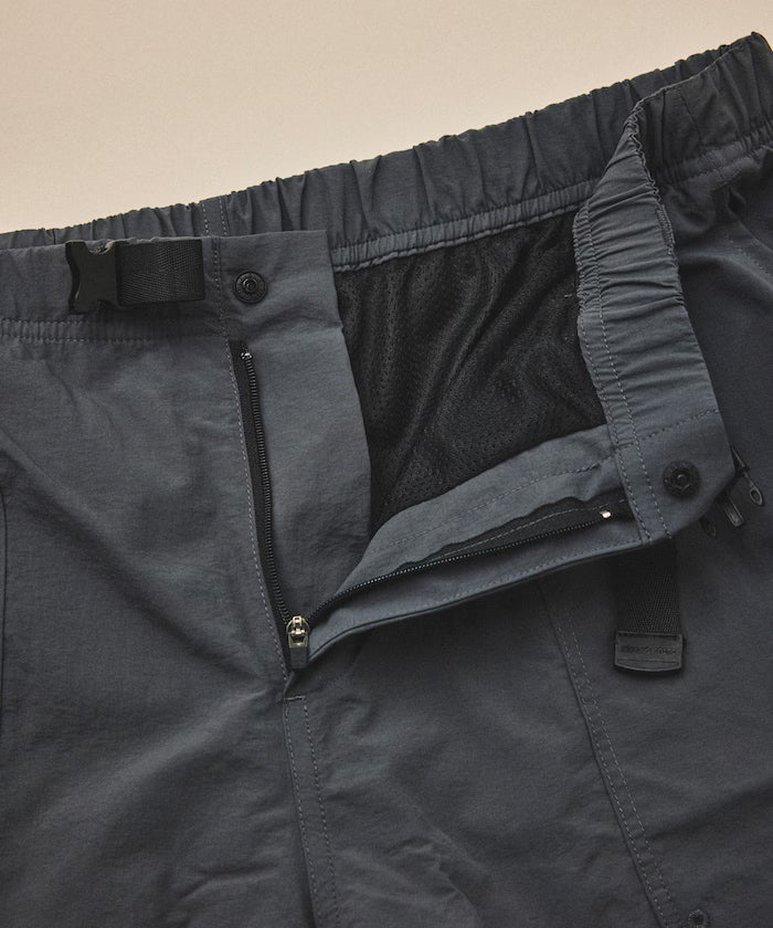 Relaxed Fit Recycled Nylon Webbing Belt Shorts