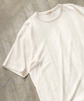 SUPER MERINO WOOL×INKEEP Crew Neck Short Sleeve T-Shirt - White