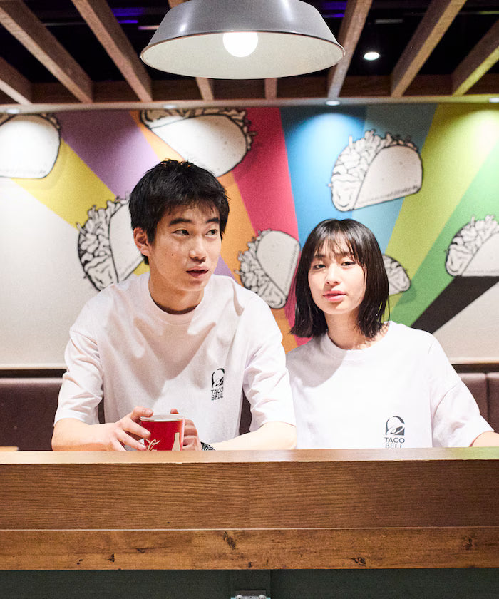 Limited Edition TACOBELL×FREAK'S STORE Exclusive Big Silhouette Back Print Crew Neck T-Shirt