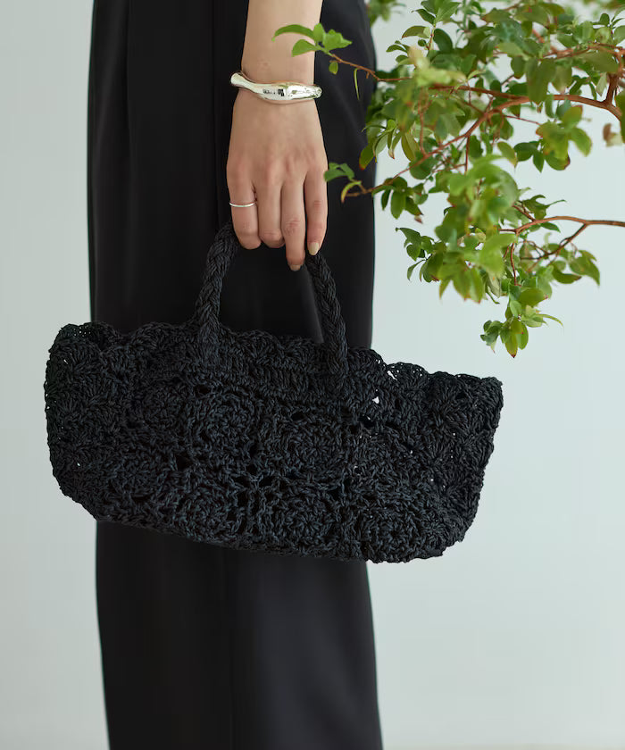 Raffia Boston Bag / Basket Bag