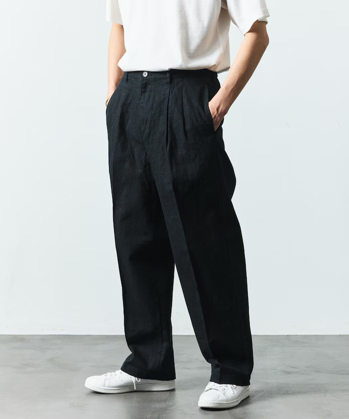LINEN COTTON EASY SLACKS [Compatible with Setup]