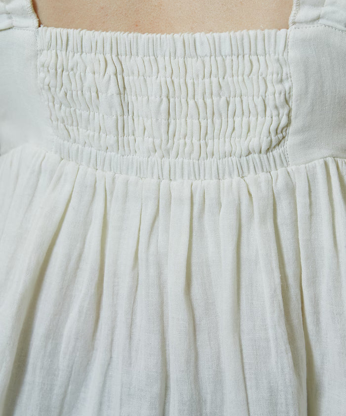 Double Gauze Gathered Camisole Blouse Limited Edition