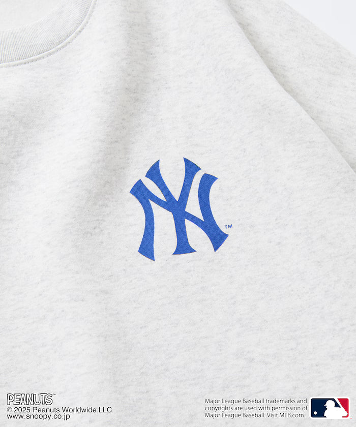 MLB×PEANUTS Exclusive Big Silhouette Back Print Crew Neck Sweat/YANKEES [Limited Edition]