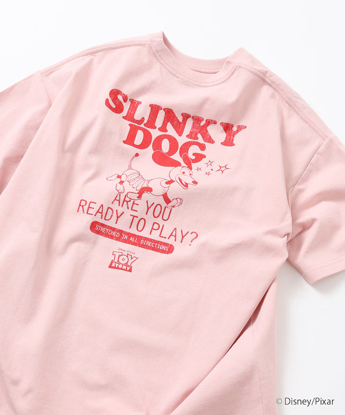 [TOY STORY] Exclusive Back Print Crew Neck T-Shirt / Slinky Dog [Limited Edition]