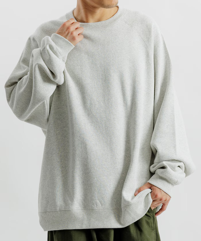 12oz Heavyweight Big Silhouette Raglan Sleeve Crew Neck Sweatshirt 【Limited Edition】
