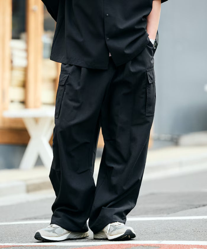 AiRide/AiRide Wide Silhouette Packable Easy Cargo Pants/Aquick drying/UV cut 【Limited Edition】