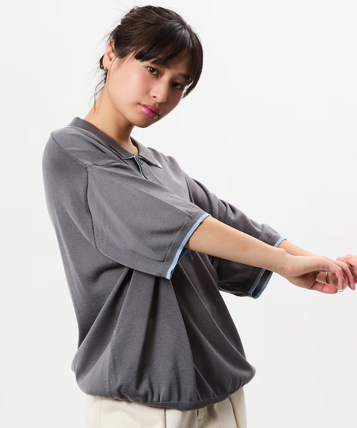 Limited Release Relaxed Fit Color Block Knit Polo Shirt