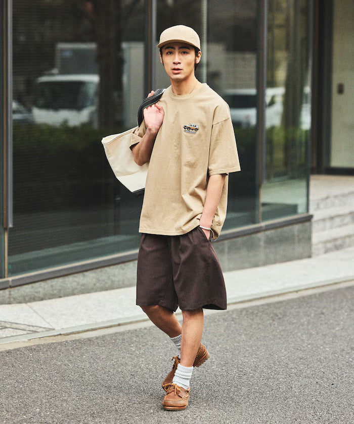 Relaxed Fit Land Cruiser 60 Back Print Short Sleeve Crew Neck T-Shirt