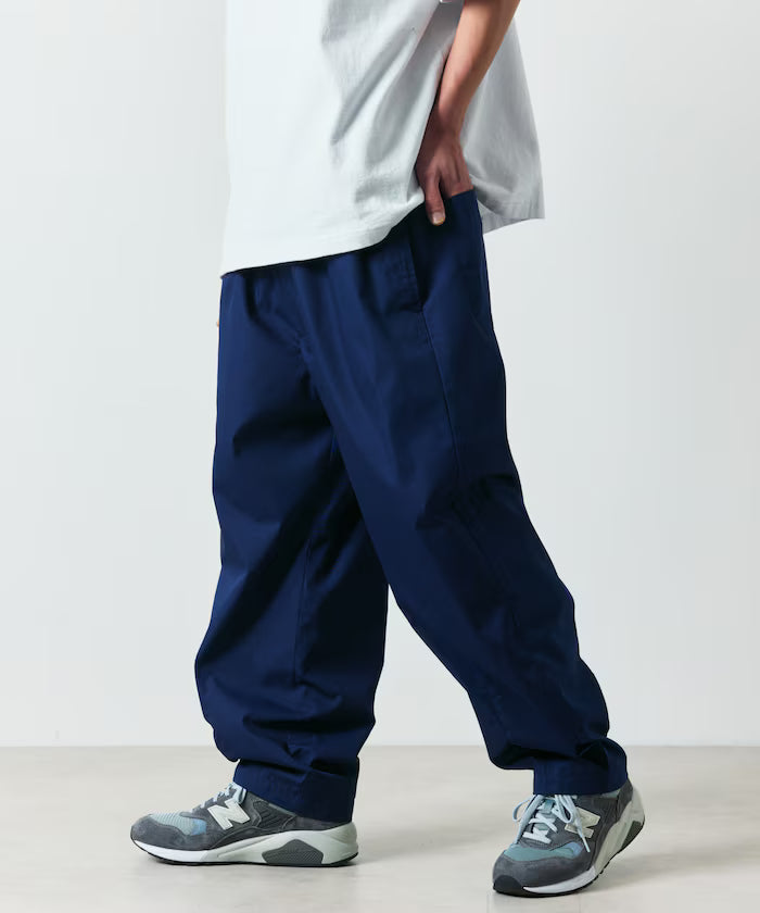 Wide Silhouette Ankle Tuck Chef Pants / Easy Pants [Limited Edition] - Navy