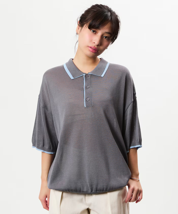 Limited Release Relaxed Fit Color Block Knit Polo Shirt