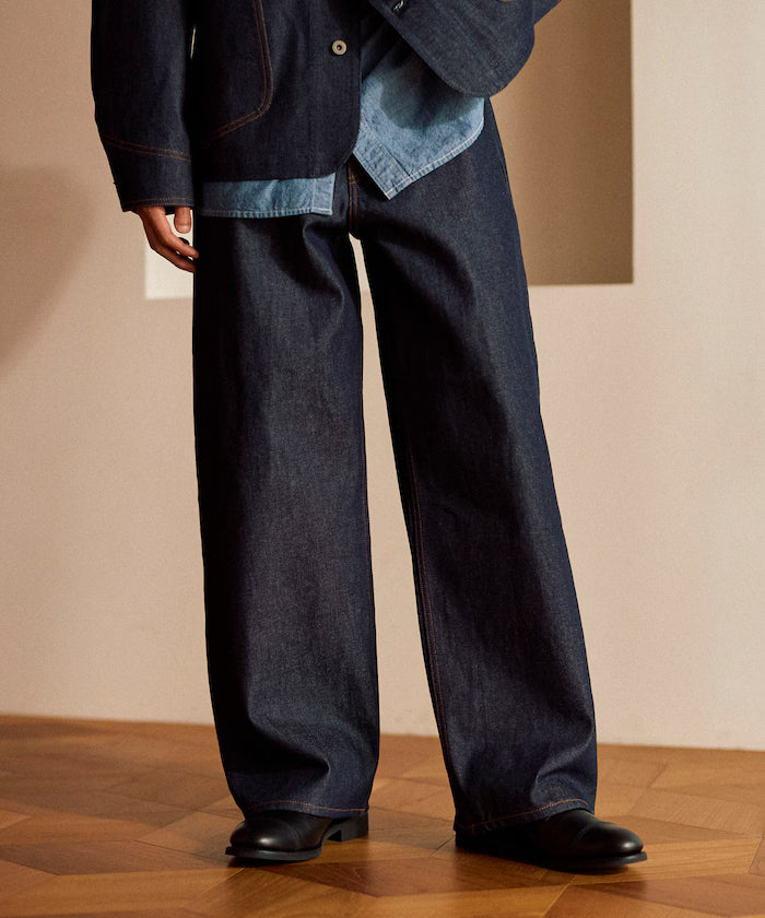 [Made in Japan] JAPAN DENIM WIDE 5PKT PANTS