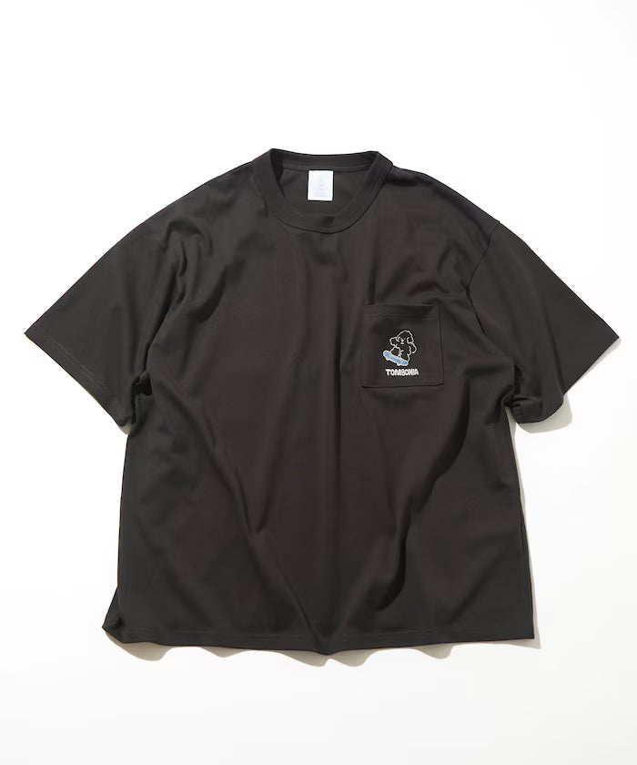 tombonia/Tombonia Back Print Crew Neck Pocket T-Shirt/New Life