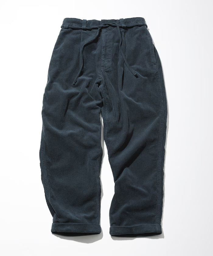 Draw Cord Classic Corduroy Pant - Blue Green