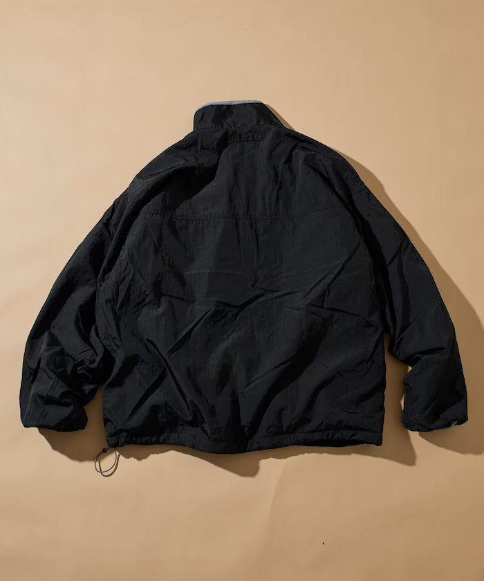 Relaxed Fit One Point Logo Reversible Nylon Fleece Jacket