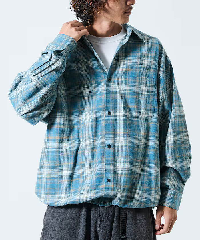 Wide Silhouette Ombre Check Spindle Shirt [Limited Edition]