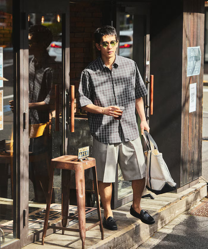 AIRDRY HIGH TECHYARN High-performance material broad regular collar shirt short sleeve quick-drying moisture absorption
