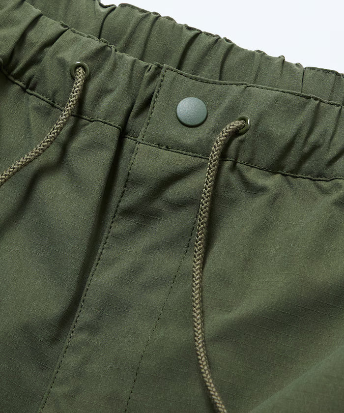 Quick Dry Fabric Wide Silhouette Poly Rip Cross Short Cargo Pants/UV Cut/Quick Dry 【Limited Release】