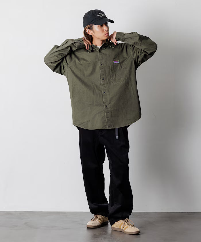 Relax Fit Relaxed Fit Garment Dyed Regular Collar Shirt [Limited Edition]