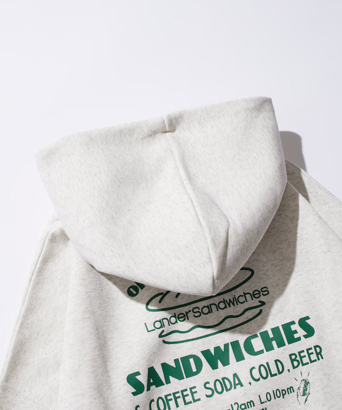 LANDER SANDWICHES×FREAK'S STORE/LANDER Limited Big Silhouette Back Print Sweat Hoodie 【Limited Release】